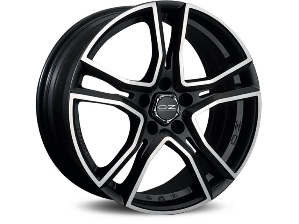 WHEEL OZ ADRENALINA 7X16 ET25 4X108 75 MATT BLACK DIAMOND CUT TUV/NAD