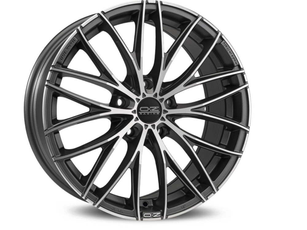 CERCHIO OZ ITALIA 150 8X17 ET40 5X115  MATT DARK GRAPHITE DIAMOND CUT TUV/NAD