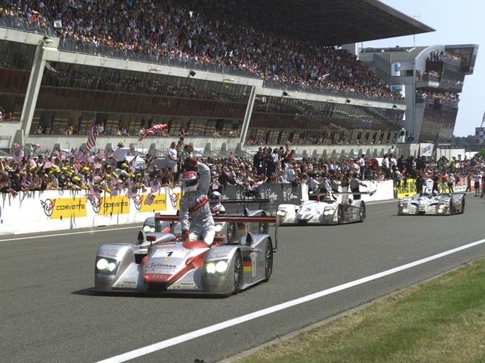 2002. Le Mans' Winner Audi Sport Team Joest Frank BielaTom KristensenEmanuele Pirro