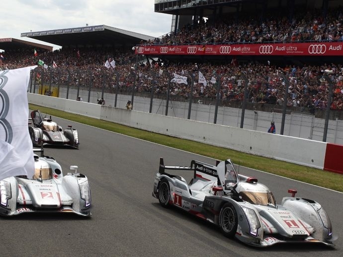 2012. Le Mans' Winner Audi Sport Team Joest Marcel FässlerAndré LottererBenoît Tréluyer