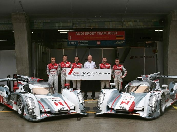 2012. WEC Audi Sport André LottererFrance Benoît TréluyerSuisse Marcel Fässler