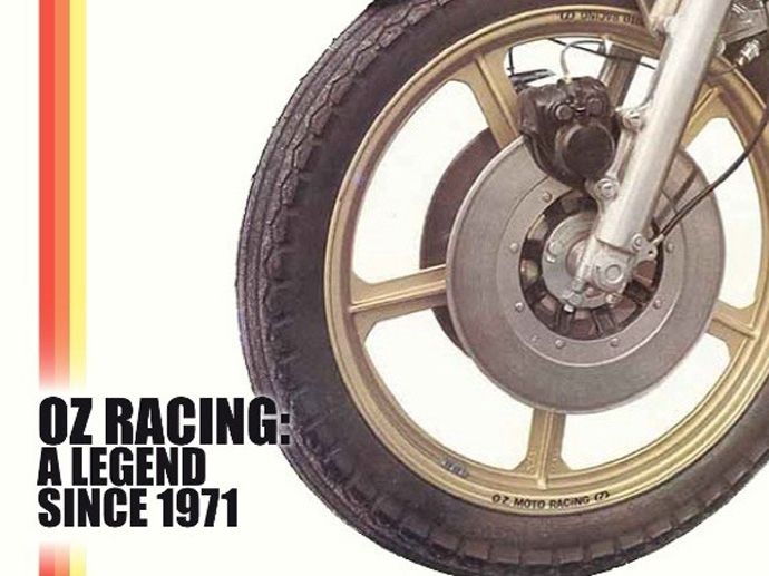 1972. OZ debuteert in de wereld van de motorfietsen met de eerste OZ motorfietswielen.