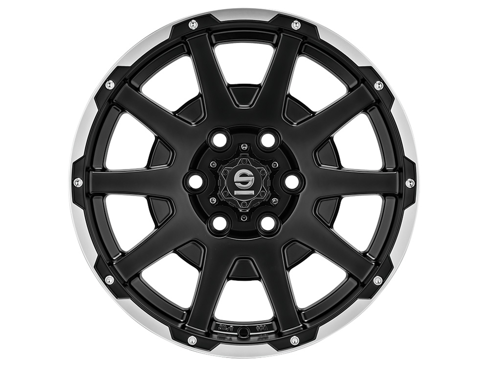 DAKAR Matt Black Lip Polished + Rivets