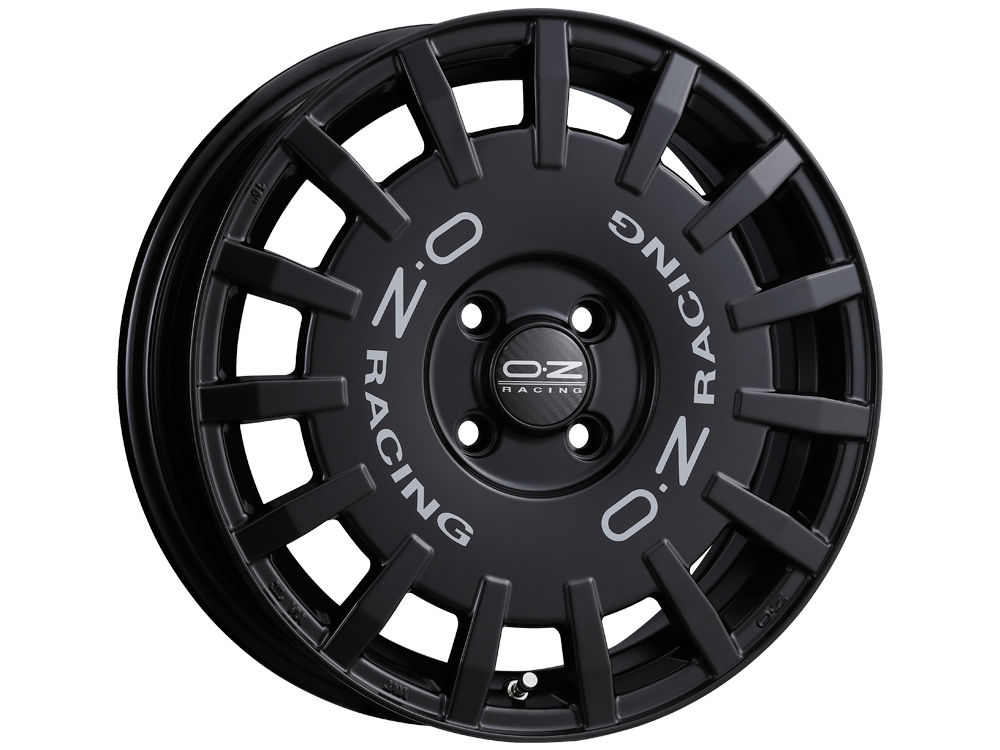 Rally Racing Matt Black + Silver Lettering